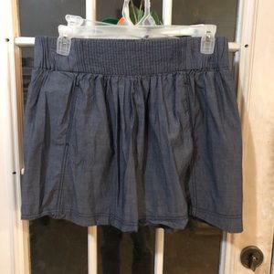 Short navy blue skirt